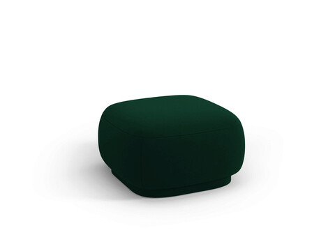 Taburet, Camden, Cosmopolitan Design, 65x65x39 cm, catifea, verde bottle