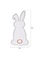 Decoratiune luminoasa LED, Rabbit,  Benzi flexibile de neon, DC 12 V, Roz / Albastru