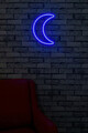 Decoratiune luminoasa LED, Crescent, Benzi flexibile de neon, DC 12 V, Albastru