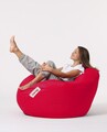 Fotoliu puf, Bean Bag, Ferndale Premium XXL, 115 x 130 cm, poliester impermeabil, rosu