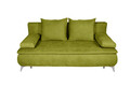 Canapea extensibila Sofie, cu lada pentru depozitare, 3 locuri, 203x92x86 cm, Verde