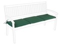 Perna pentru banca de gradina 3 locuri Poly180, Bizzotto, 48 x 153 cm, poliester impermeabil, verde inchis