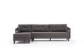 Coltar pe stanga Comfort, Balcab Home, 275x80x80 cm, lemn, maro