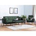 Set canapea extensibilă, Unique Design, 867UNQ1592, Lemn de carpen, Verde