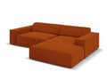 Coltar modular dreapta 3 locuri, Jodie, Micadoni Home, BL, 224x166x70 cm, poliester, caramiziu