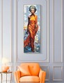 Tablou decorativ Daphne -B, Mauro Ferretti, 52x152 cm, canvas pictat/lemn de brad, multicolor