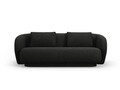 Canapea 2 locuri, Camden, Cosmopolitan Design, 169x102x72 cm, tesatura chenille, negru