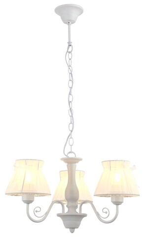 Lustra Zefir, Candellux, 53 x 82 cm, 3 x E27, 40W, alb