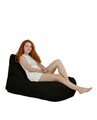 Fotoliu puf, Bean Bag, Ferndale Trendy, 105 x 75 cm, poliester impermeabil, negru