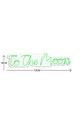 Decoratiune luminoasa LED, To the Moon, Benzi flexibile de neon, DC 12 V, Verde