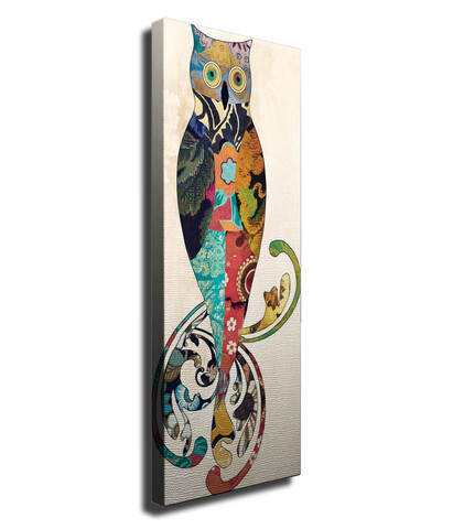 Tablou decorativ, PC178, Canvas, Lemn, Multicolor