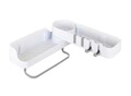 Rafturi depozitare accesorii baie Maximex, Universal, 33x14 cm, plastic, alb