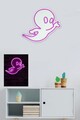 Decoratiune luminoasa LED, Casper The Friendly Ghost,  Benzi flexibile de neon, DC 12 V, Roz