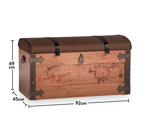 Cufar, Çilek, Pirate Chest, 92x49x45 cm, Multicolor