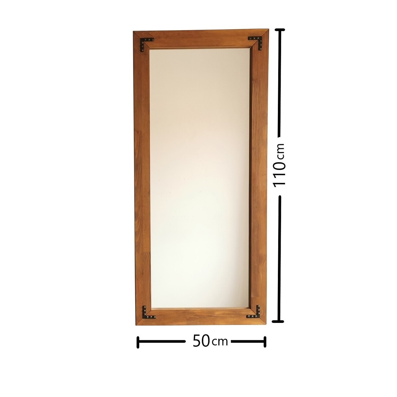 Oglinda decorativa 50110CV, Neostill, 50 x 110 cm, lemn masiv de pin