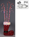 Decoratiune luminoasa de exterior Xmas Boot Candy, 162 LED-uri, transformator IP44, 180 cm, rosu