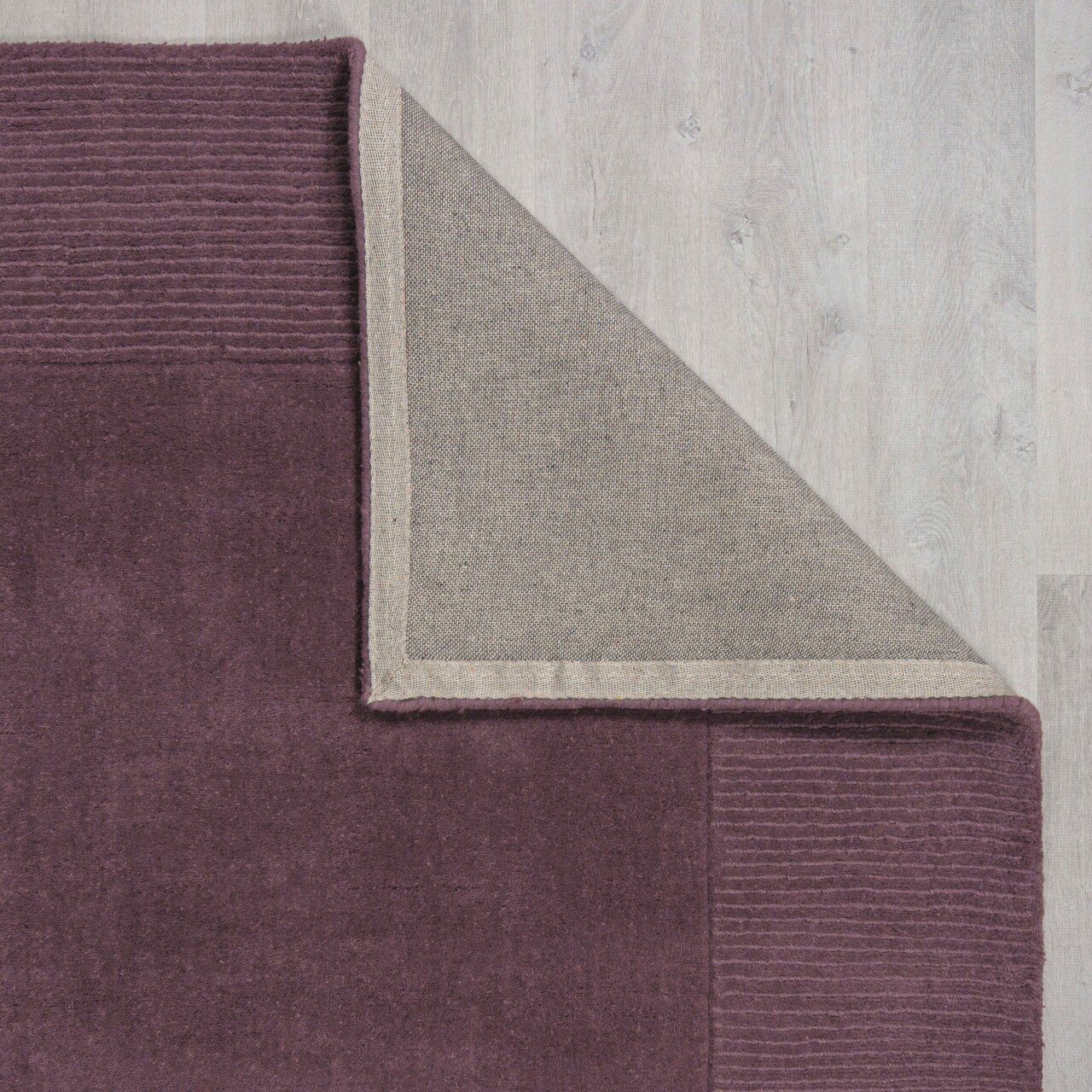 Covor Textured Border Purple, Flair Rugs, 120x170 cm, lana, mov