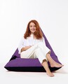 Fotoliu puf, Bean Bag Ferndale, Pyramid Double Color, 145 cm, poliester impermeabil, mov