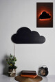 Decoratiune luminoasa LED, Cloud, MDF, 60 LED-uri, Rosu