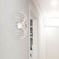 Aplica de perete Lion, Maison In Design, Ø46 cm, 1 x E27, 100W, alb