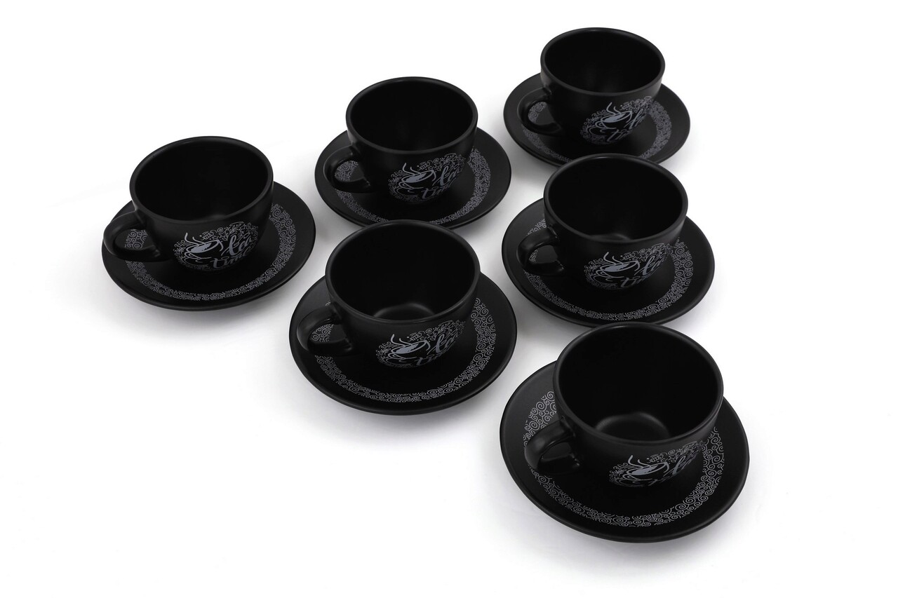 Set pentru ceai, Keramika, 275KRM1524, Ceramica, Negru mat - 2 | YEO