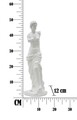 Statueta decorativa, Woman Sculpture, Mauro Ferretti, 14x29 cm, polirasina, alb