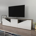 Comoda TV, Retricy, Carson, 160x35.3x40 cm, PAL, Wenge/Alb