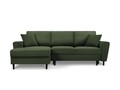 Coltar extensibil stanga 4 locuri, Moghan, Micadoni Home, BL, 241x145x88 cm, velur, verde bottle