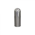 Cos de gunoi cu capac push, inox, 30 L, argintiu