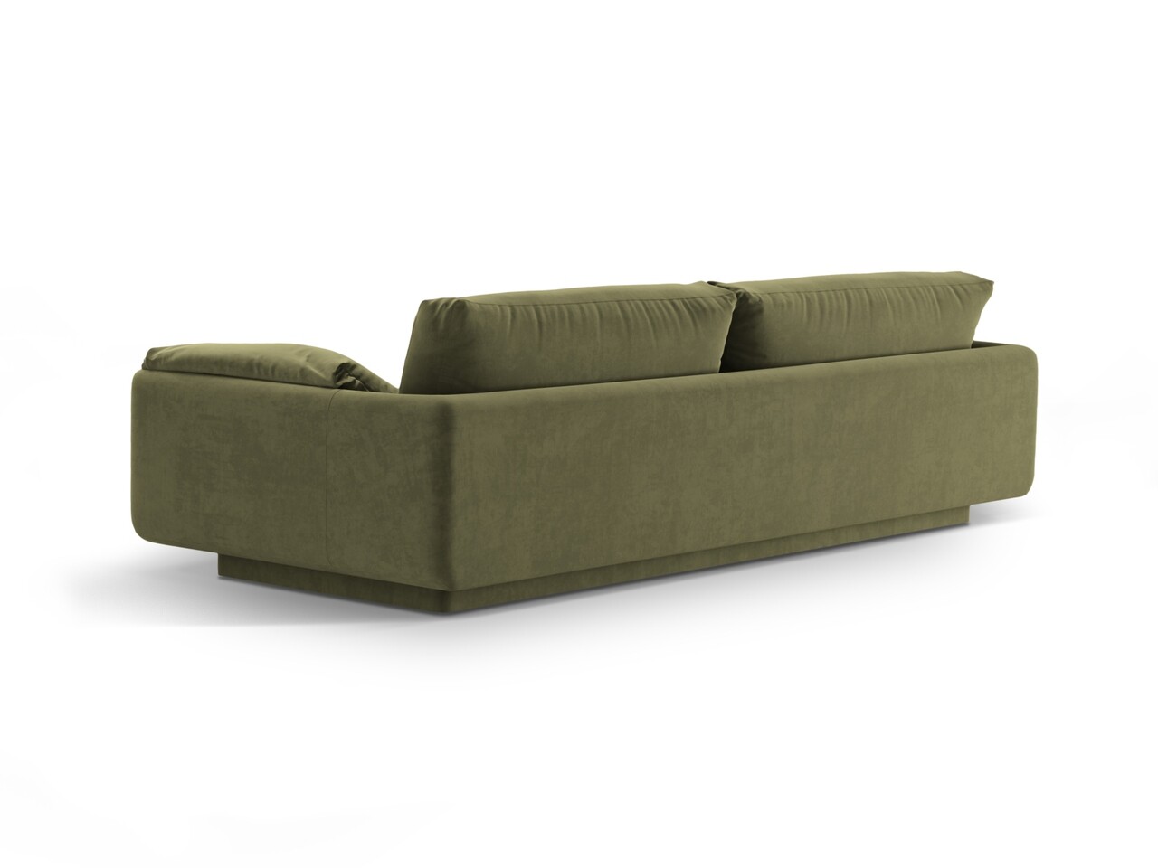 Canapea 3 locuri, Torino-184, Micadoni Home, 220x103x83 cm, catifea, verde deschis - 1 | YEO