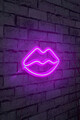 Decoratiune luminoasa LED, Lips, Benzi flexibile de neon, DC 12 V, Roz