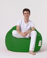 Fotoliu puf, Bean Bag, Ferndale Premium XXL, 115 x 130 cm, poliester impermeabil, verde