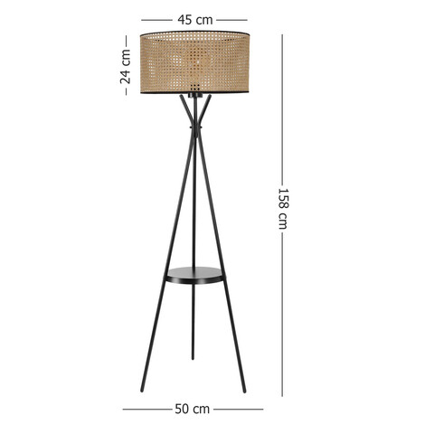 Lampadar, Luin, 534LUN3715, Metal, Maro deschis