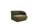 Modul canapea dreapta 1 loc, Miley, Micadoni Home, BL, 92x85x74 cm, catifea, verde