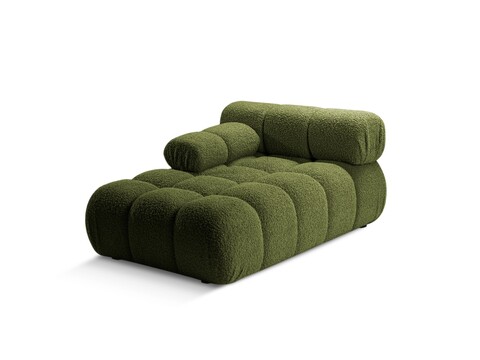 Sezlong living stanga 1 loc, Bellis-213, Micadoni Home, 155x94x70 cm, tesatura boucle, verde