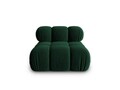 Modul canapea 1 loc fara cotiere, Bellis, Micadoni Home, BL, 94x94x63 cm, catifea, verde bottle