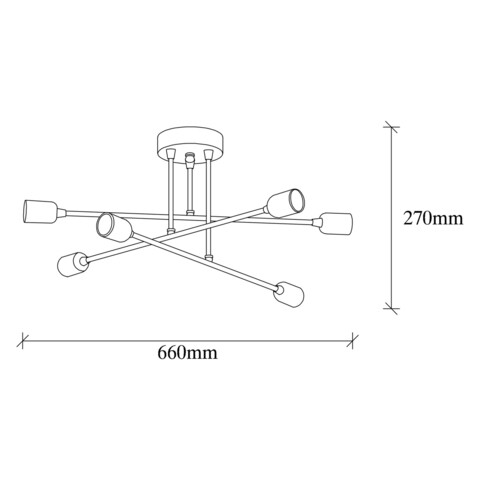 Lustra, Tatum, 584TTM2105, Metal, Cupru