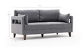 Canapea Comfort Sofa, Balcab Home, 2 locuri, 175x80x80 cm, gri