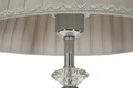 Lampa de masa Silvery, Mauro Ferretti, 1 x E27, 40W, 30x56 cm, metal/sticla/textil, argintiu