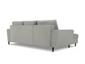 Coltar extensibil stanga 4 locuri, Moghan, Micadoni Home, BL, 241x145x88 cm, velur, gri deschis