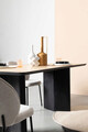 Masa dining Stanwood, Bizzotto, 190 x 90 x 77 cm, MDF/furnir din lemn de frasin