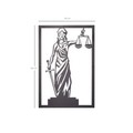 Decoratiune de perete, Themis, Metal, Dimensiune: 40 x 60 cm, Negru