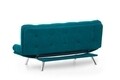 Canapea extensibila Misa Sofabed, Futon, 3 locuri, 198x128 cm, metal, verde petrol