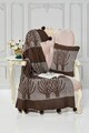 Set patura si perna Single Tricot 130x170 cm, 45x45 cm, Ponpon Tree - Mink, Evlen Home - Bedroom, Acril