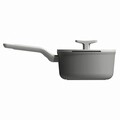 Cratita cu capac saucepan BergHOFF, Leo Shadow, Ø18 cm, 2 L, aluminiu, invelis antiaderent, gri