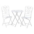 Set mobilier de gradina Lavande, InArt, 3 piese, alb