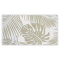 Prosop de plaja Leaf Luxury, L'appartement, 100x180 cm, bumbac, 460 gsm, gri deschis