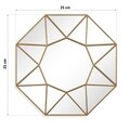 Set 3 oglinzi decorative Estrella, Versa, 25 x 25 cm, plastic