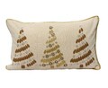 Perna decorativa Gold Trees, Decoris, 10x50x30 cm, bumbac/in