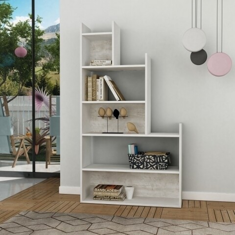 Biblioteca Homitis, Tower - White, Antique White